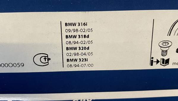 2 x Meyle Bremsscheibe VA BMW E36; E46; Z3, Z4  / 318is, 320i, 323i, 325i, 328i